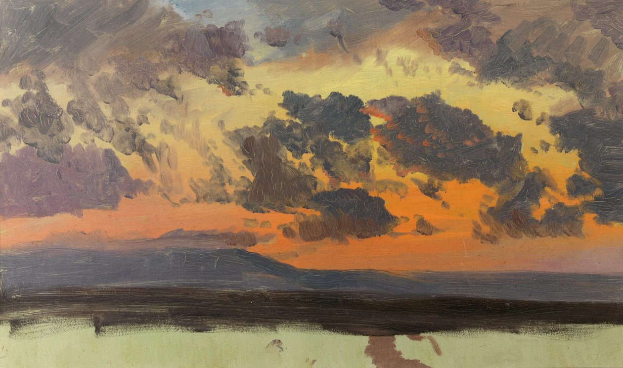 Ég naplementekor, Jamaica, Nyugat -India alkotó: Frederic Edwin Church
