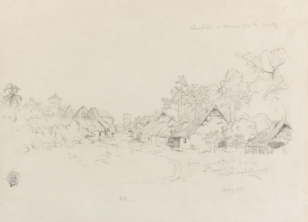 Utca Momposban, Kolumbia alkotó: Frederic Edwin Church