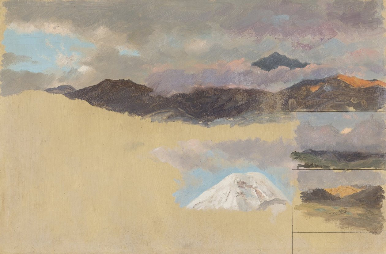 Tanulmányok a Chimborazo -hegyről, Ecuador alkotó: Frederic Edwin Church