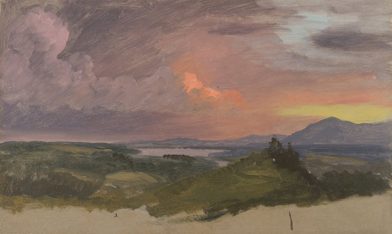 Naplemente a Hudson -völgyben alkotó: Frederic Edwin Church