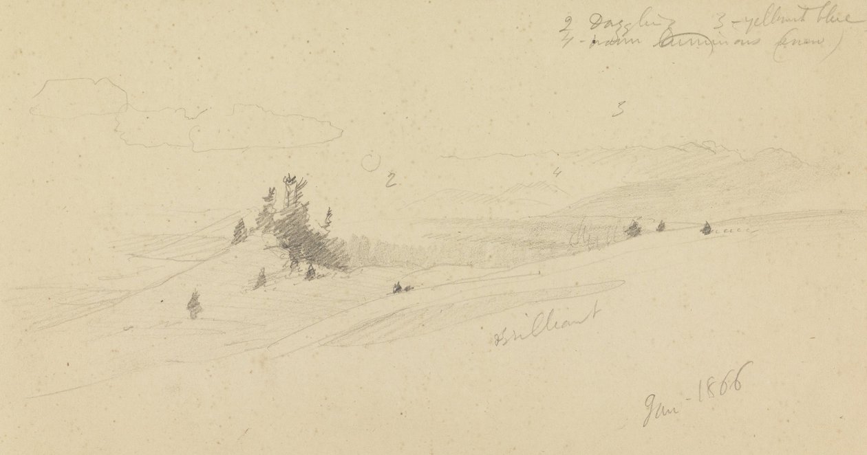 Erdős dombtető, Dombos -völgy, Nap alkotó: Frederic Edwin Church