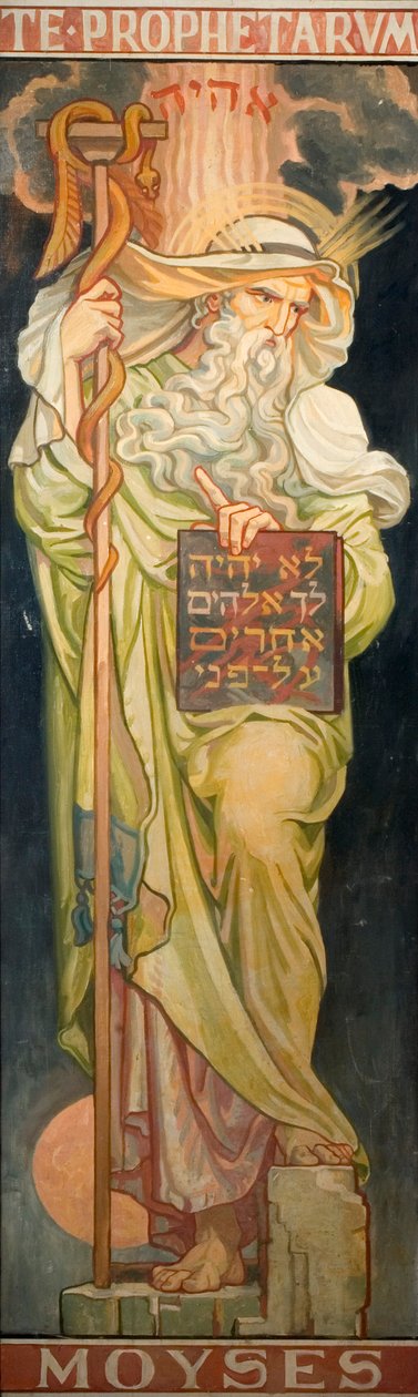 Próféták az Ószövetségből: Mózes, 1910 körül alkotó: Frederic James Shields