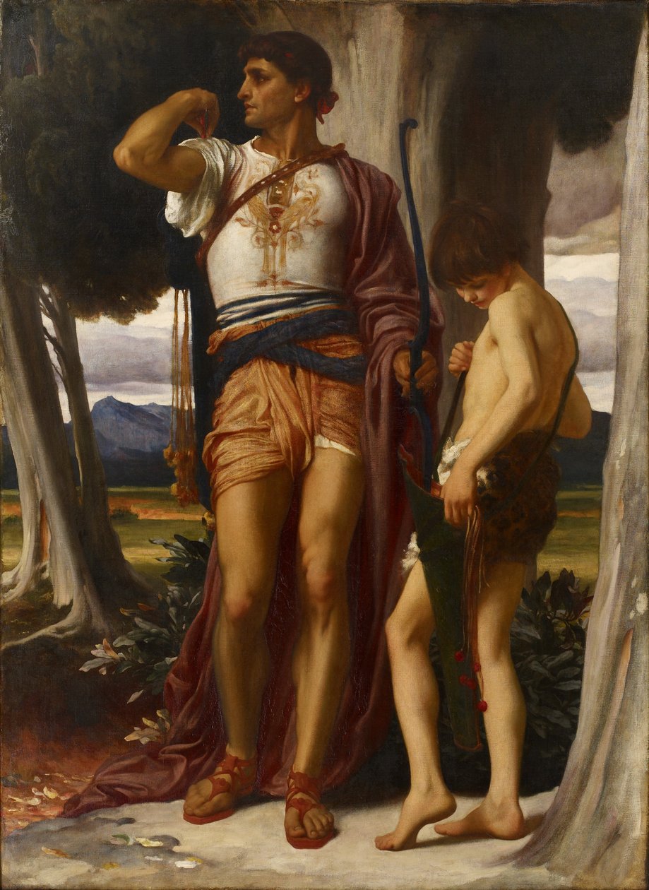 Jonathan tokenje Dávidnak, 1868 körül alkotó: Frederic Leighton