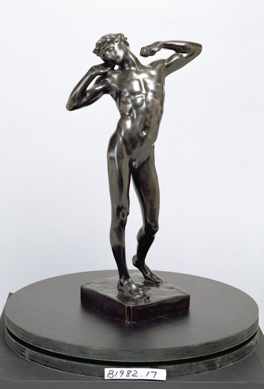 The Sluggard, 1886-90 körül (bronz) alkotó: Frederic Leighton