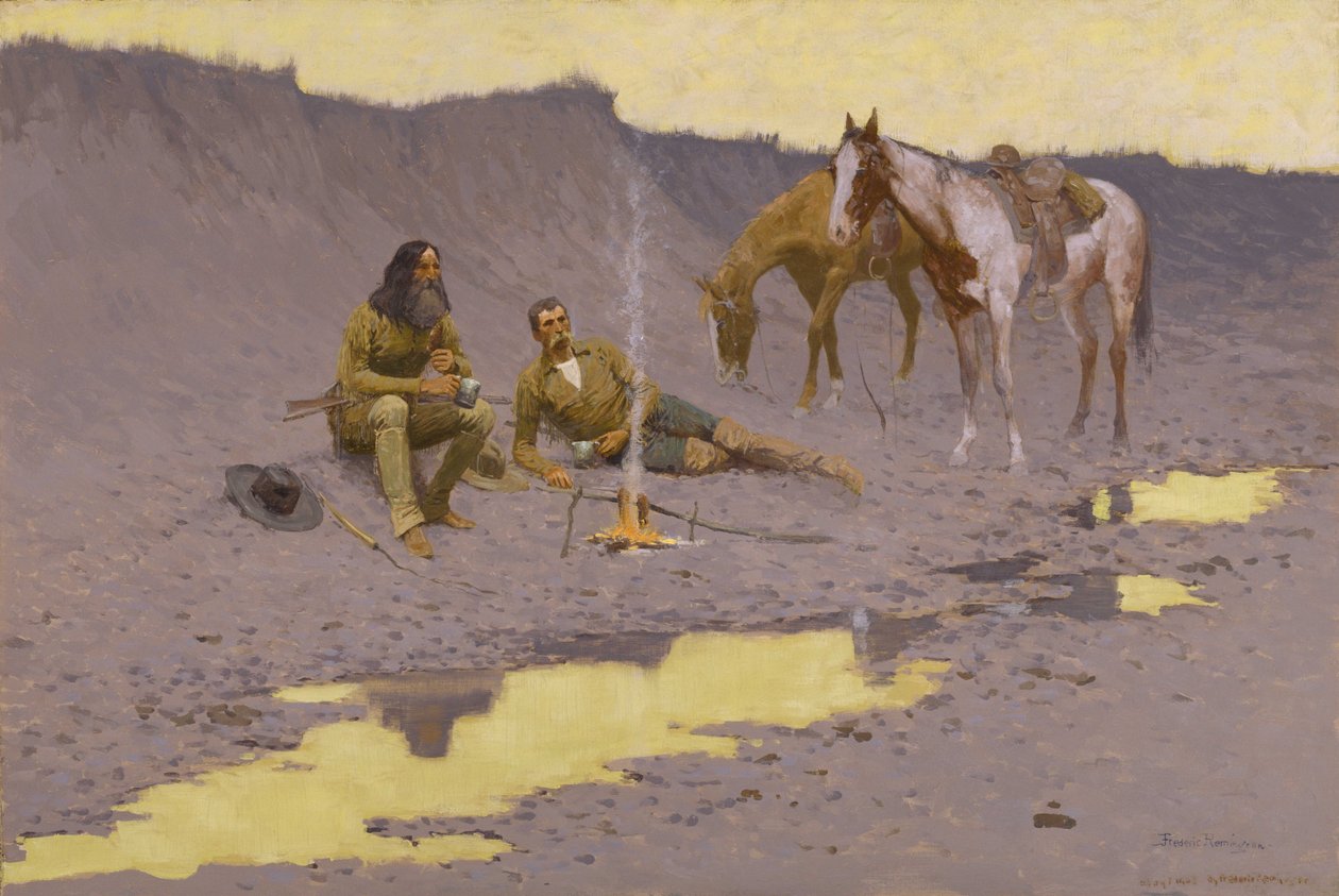 Új év a Cimarronon alkotó: Frederic Remington