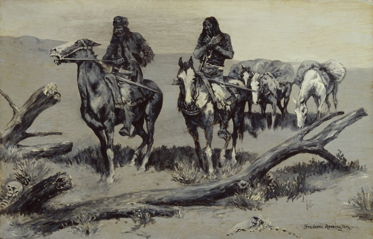 Holtak (The Discovery), 1908 alkotó: Frederic Remington