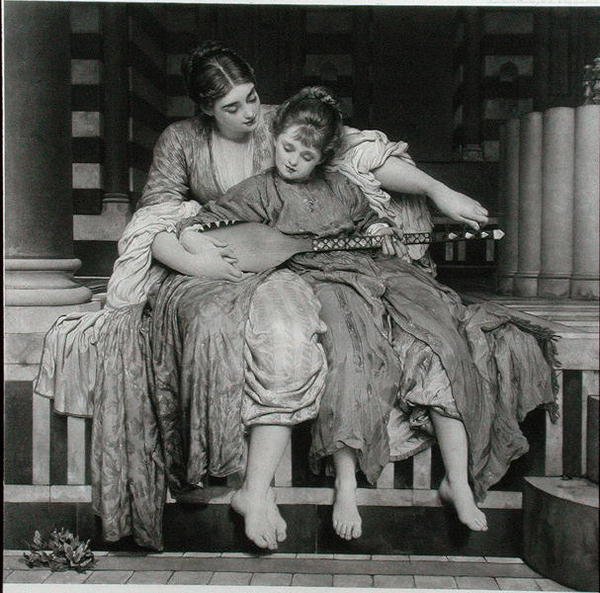 A Zenei lecke, a The Fine Art Society kiadásában alkotó: Frederic (after) Leighton
