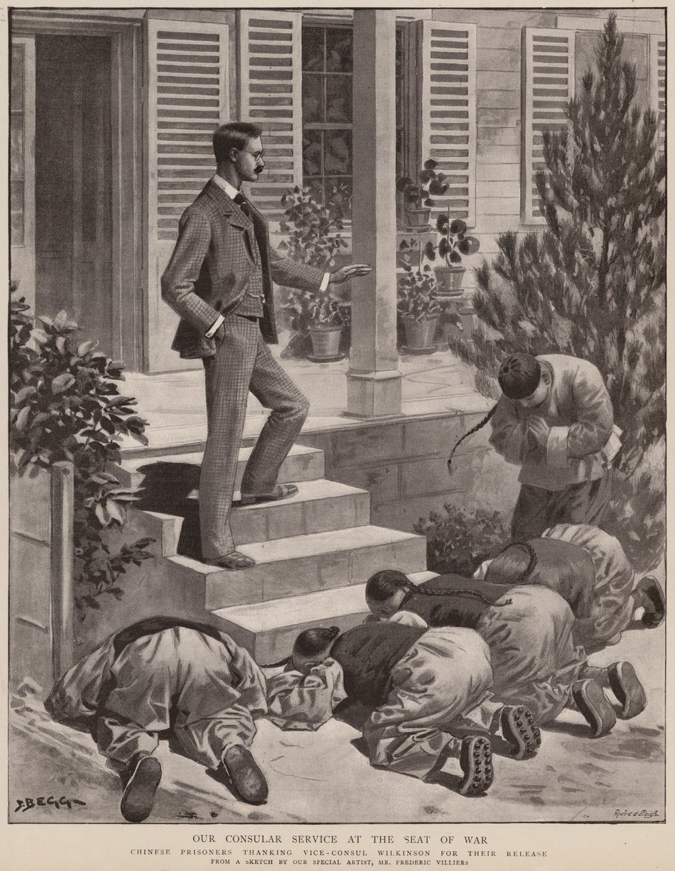 Konzuli szolgálatunk a hadszíntéren (litho) alkotó: Frederic (after) Villiers