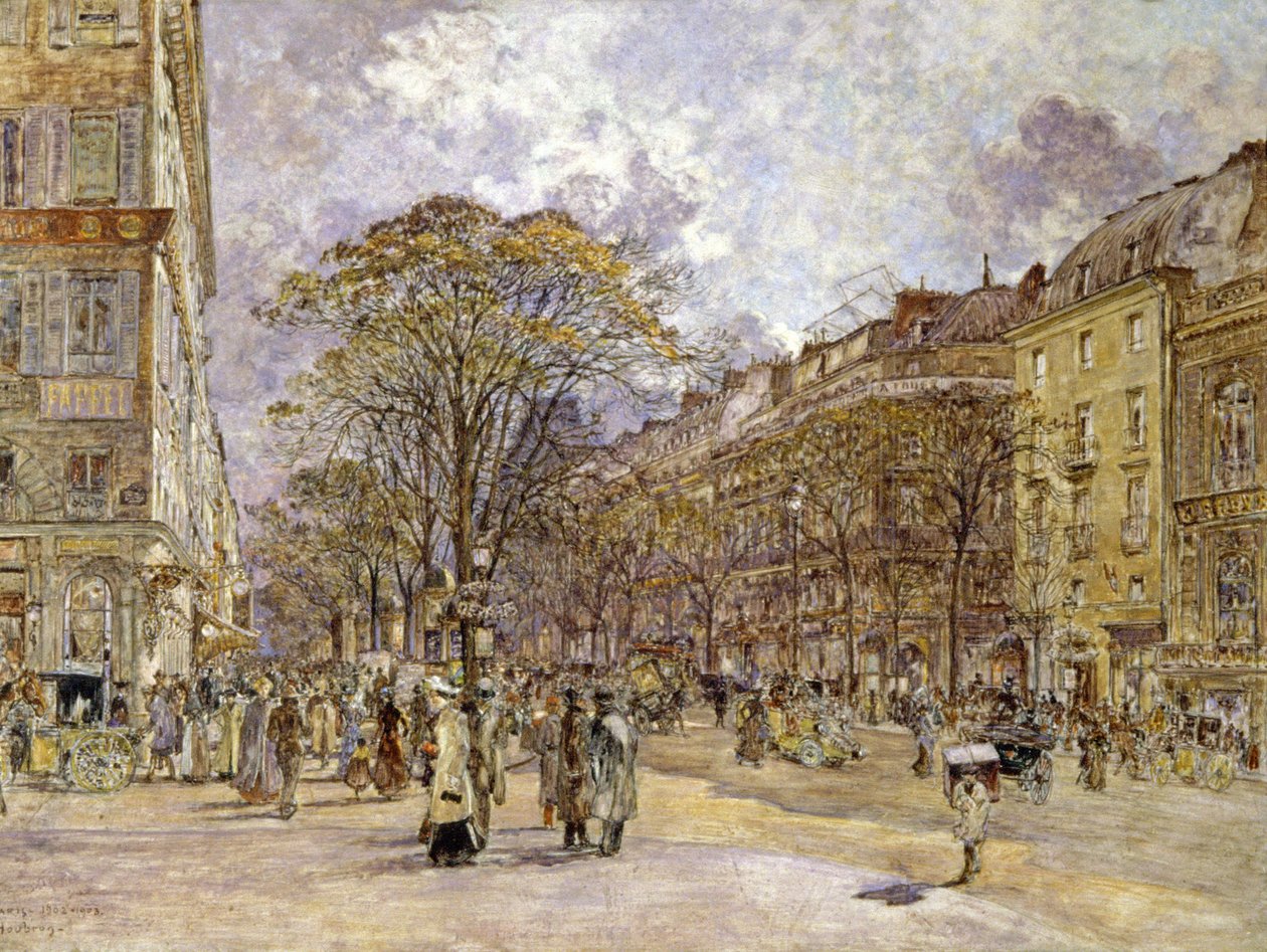 Az olaszok körútja, Párizs alkotó: Frederic Anatole Houbron