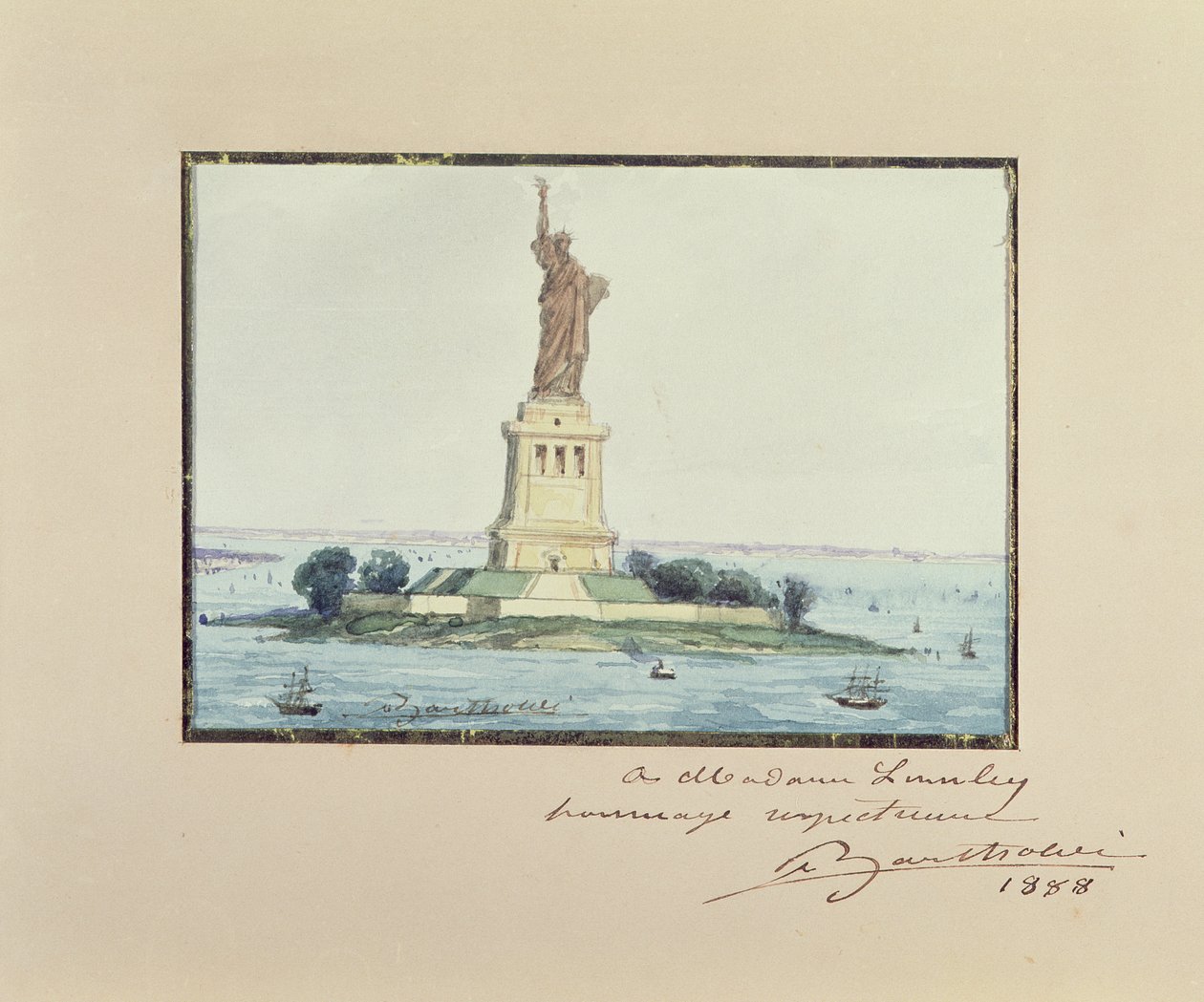 Szabadság-szobor, Beldoe-sziget, New York, 1888 alkotó: Frederic Auguste Bartholdi