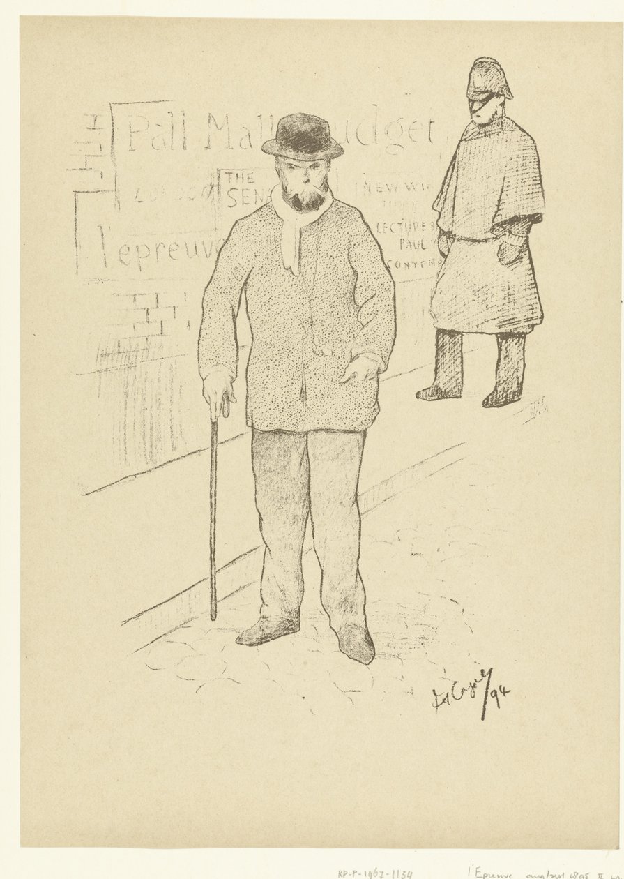 Portré van dichter Paul Verlaine Londonban Paul Verlaine Londonban A próba (sorozat címe) alkotó: Frederic Auguste Cazals