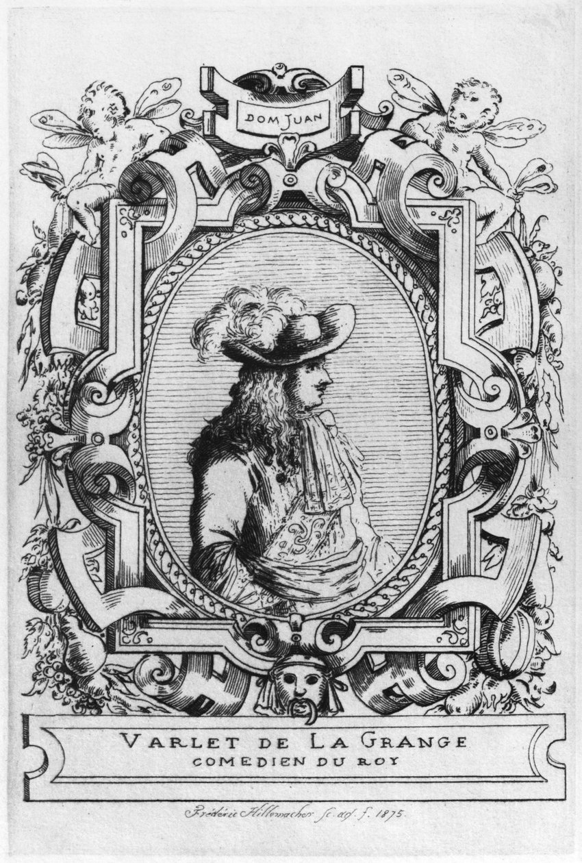 Charles Varlet, La Grange néven ismert Dom Juan szerepében Jean-Baptiste Poquelin Moliere (1622-73) „Don Juan vagy Le Festin de Pierre” című művéből, 1875 alkotó: Frederic Desire Hillemacher