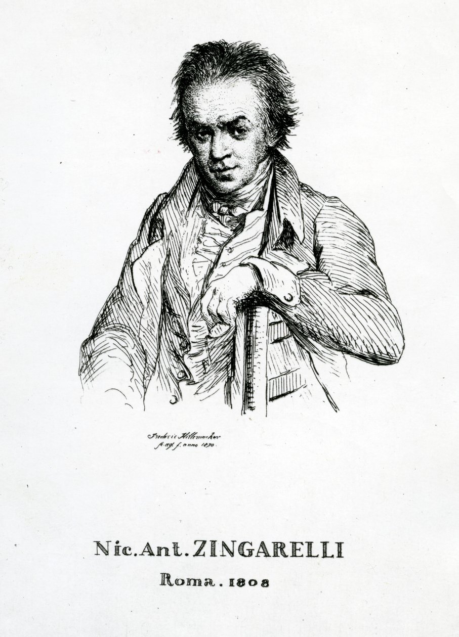 Niccolo Antonio Zingarelli, 1870 alkotó: Frederic Desire Hillemacher
