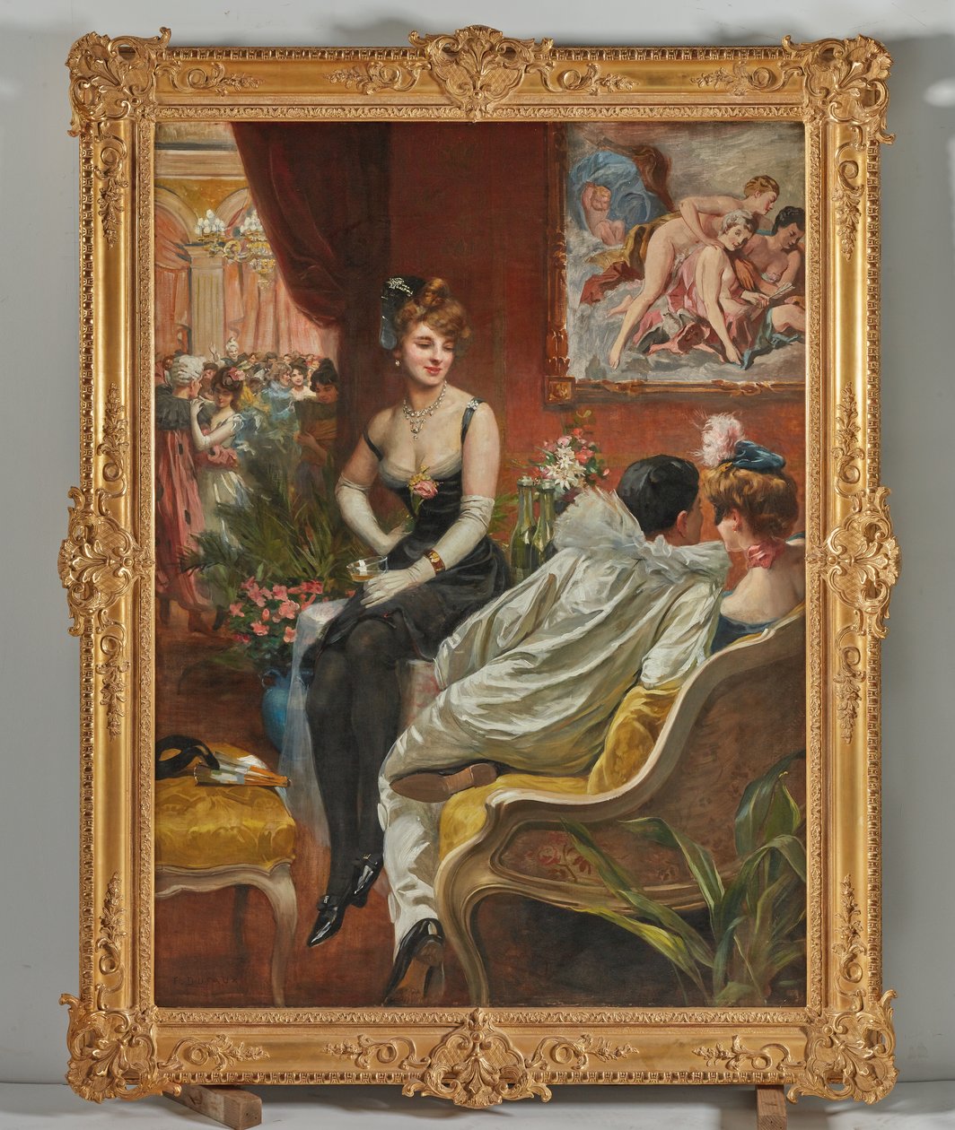 A jelmezbál (olaj, vászon) alkotó: Frederic Dufaux