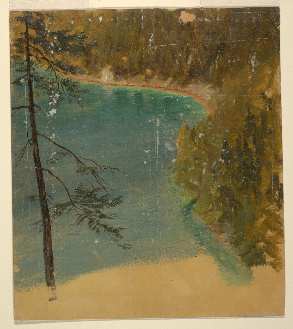 Alpesi tó (Bajorország vagy Svájc) alkotó: Frederic Edwin Church