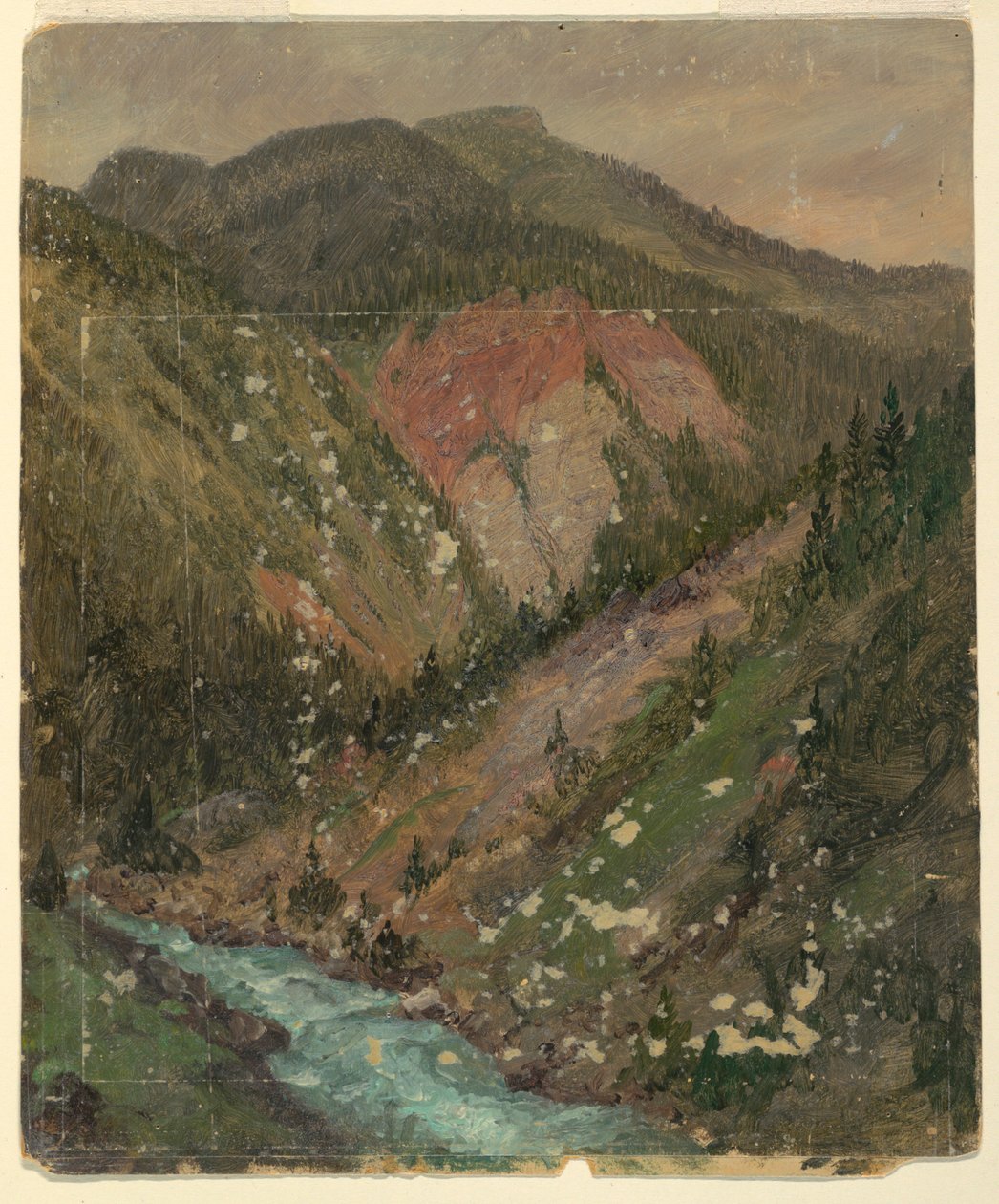 Alpesi táj (Bajorország vagy Svájc) alkotó: Frederic Edwin Church