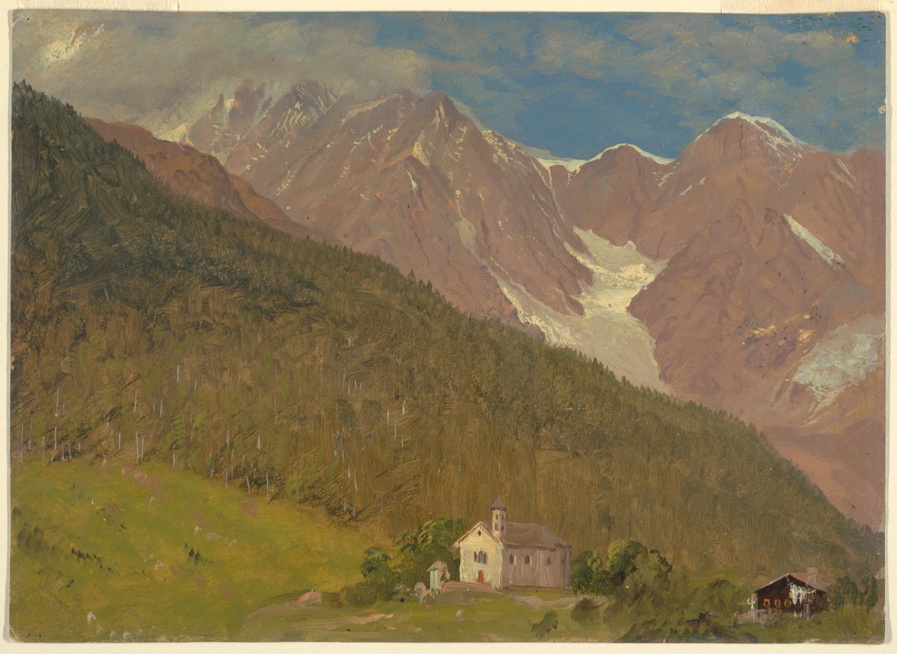 Alpesi táj Svájcban alkotó: Frederic Edwin Church