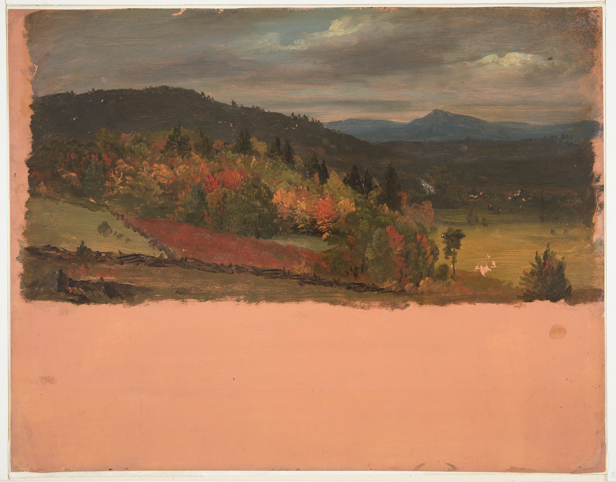 Őszi táj alkotó: Frederic Edwin Church