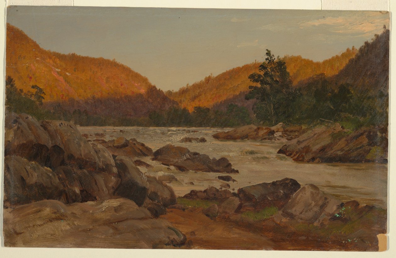 Őszi táj Észak-Karolinában alkotó: Frederic Edwin Church