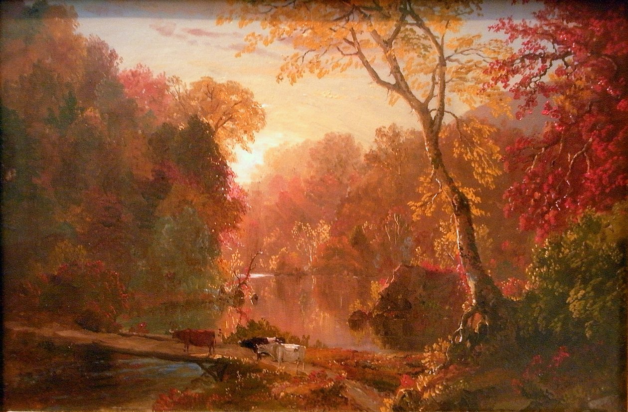 Ősz Észak-Amerikában alkotó: Frederic Edwin Church