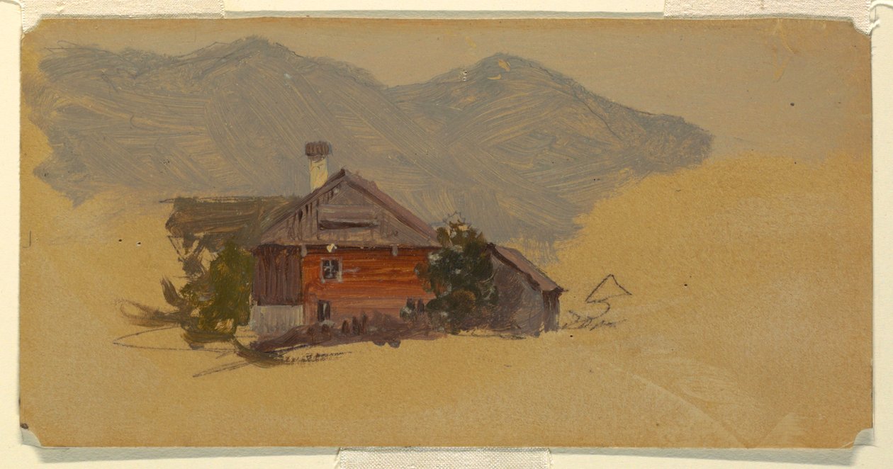 Berchtesgaden, parasztház alkotó: Frederic Edwin Church