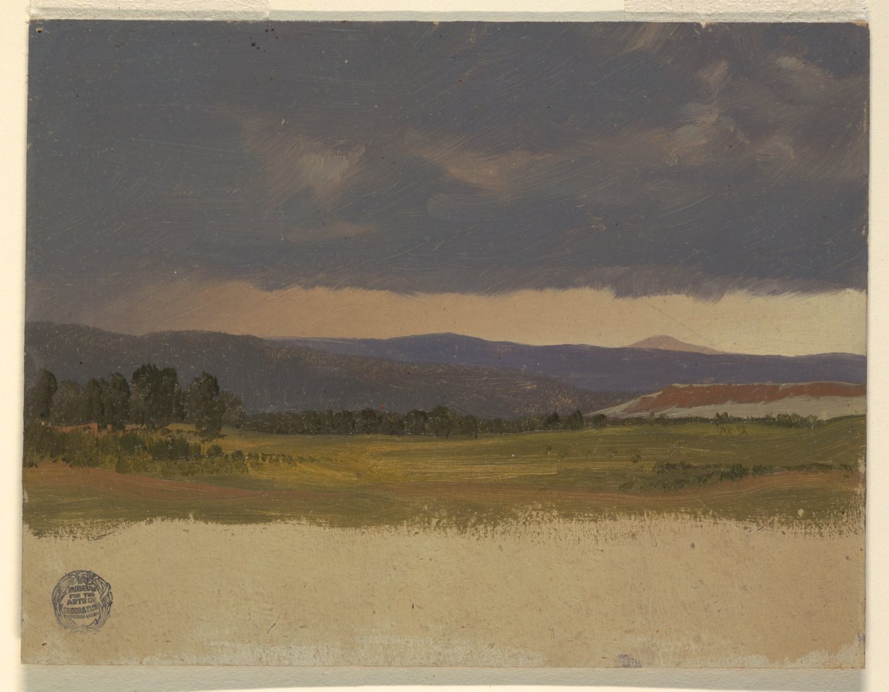 Blue Hill alacsony felhők alatt alkotó: Frederic Edwin Church