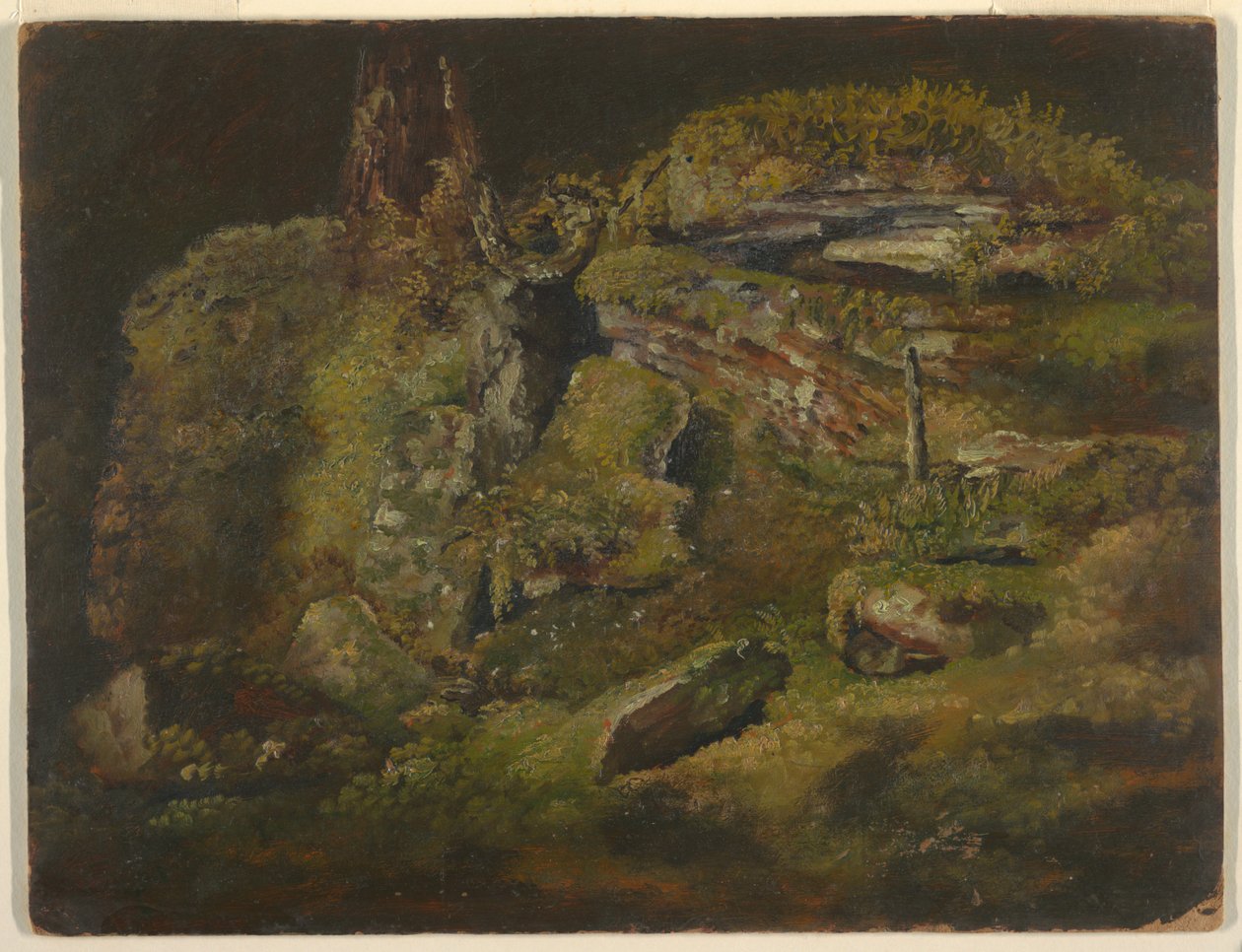 Boulder az erdőben alkotó: Frederic Edwin Church