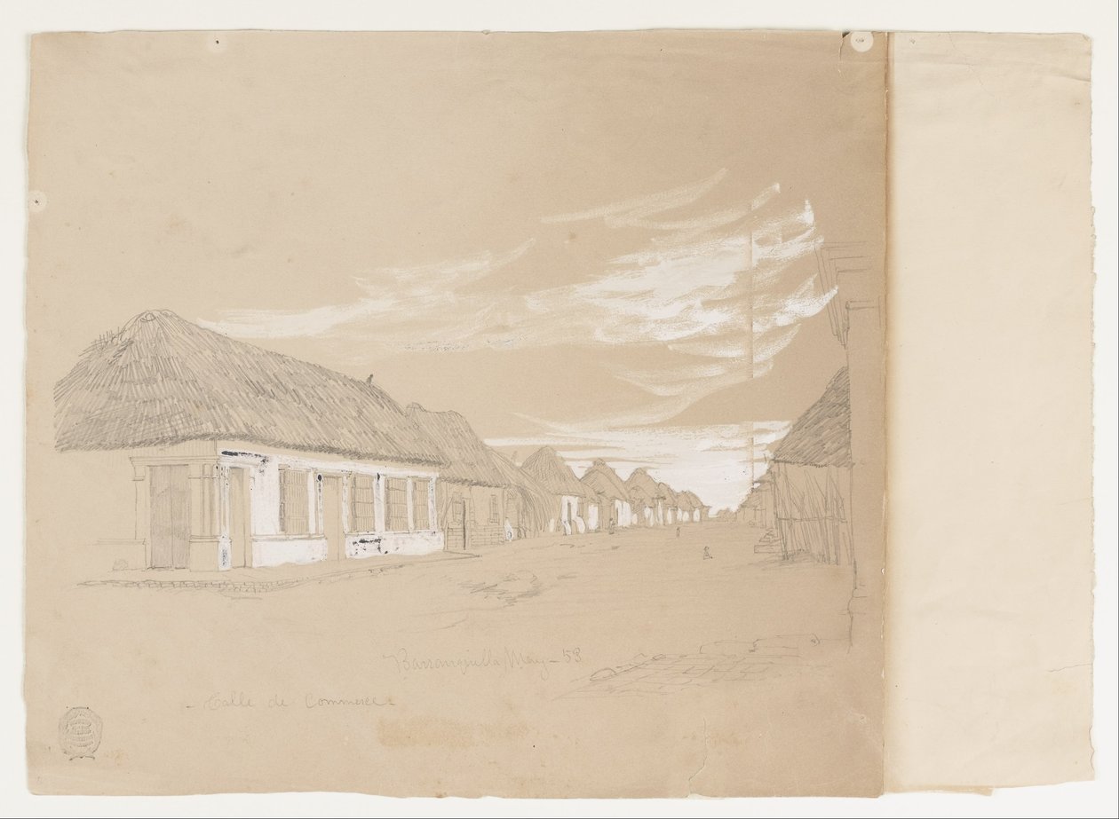 Calle de Commerce, Barranquilla, Kolumbia alkotó: Frederic Edwin Church