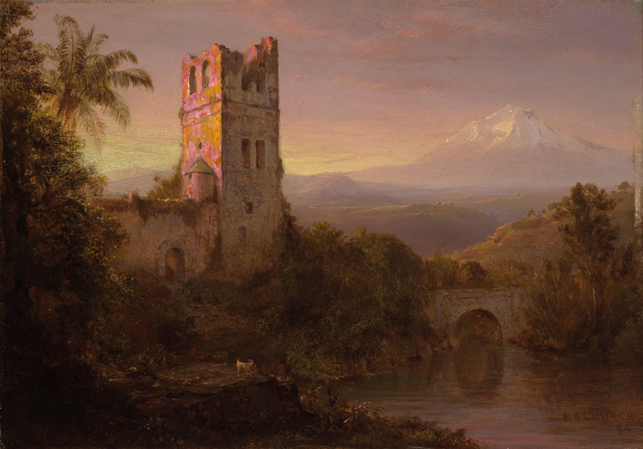 A Chimborazo vulkán alkotó: Frederic Edwin Church