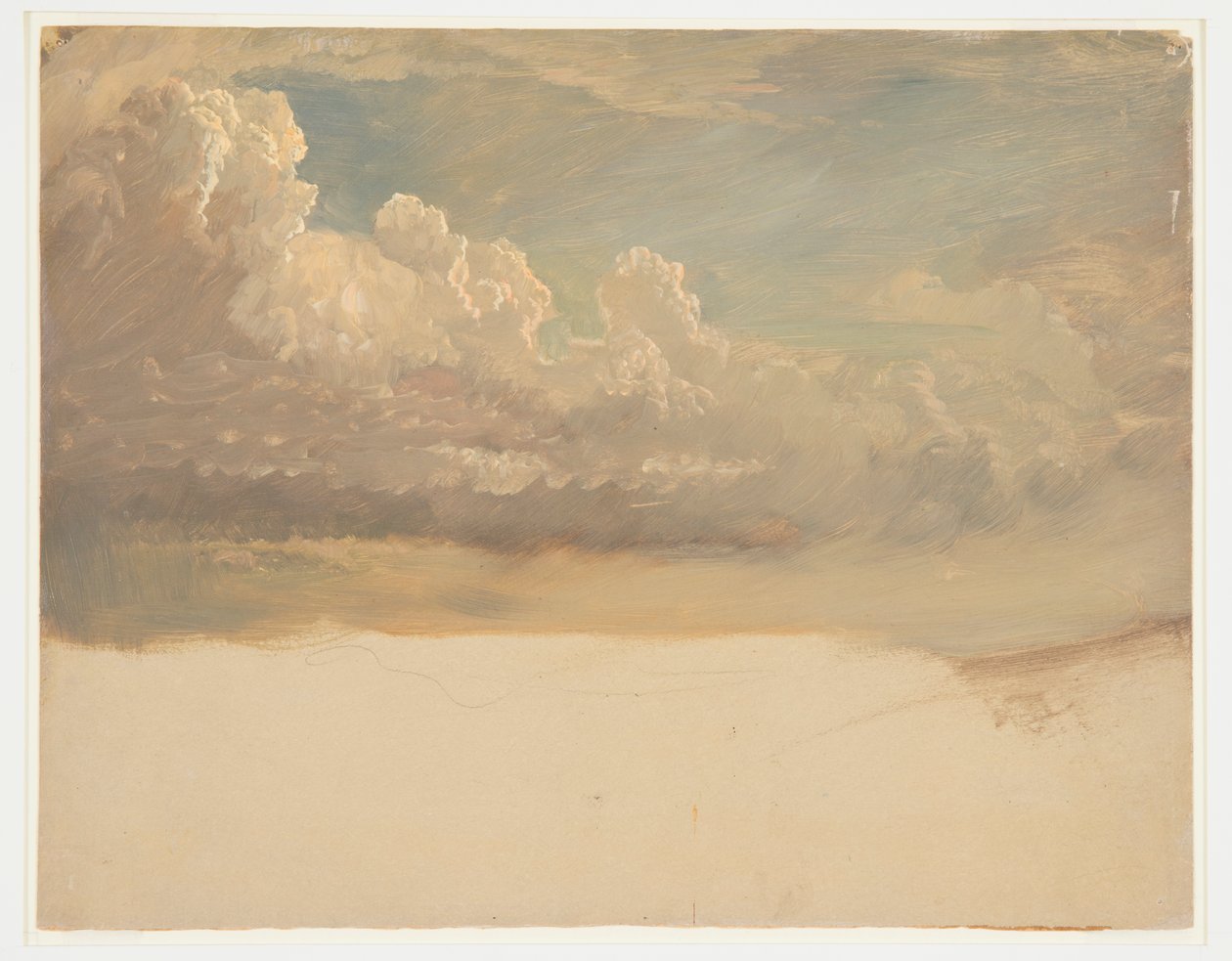 Felhő-tanulmány alkotó: Frederic Edwin Church
