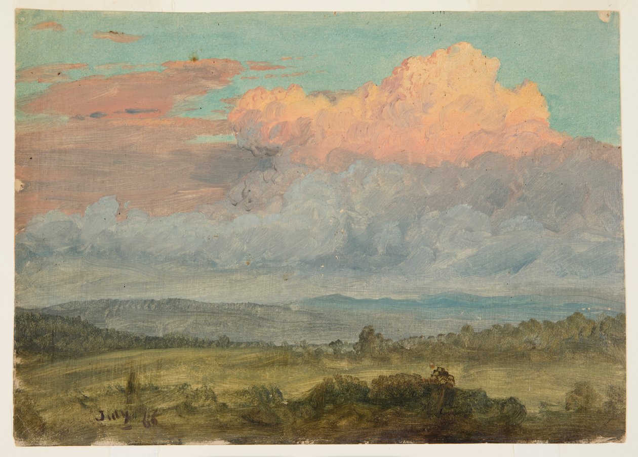 Felhők, Hudson-völgy, New York alkotó: Frederic Edwin Church