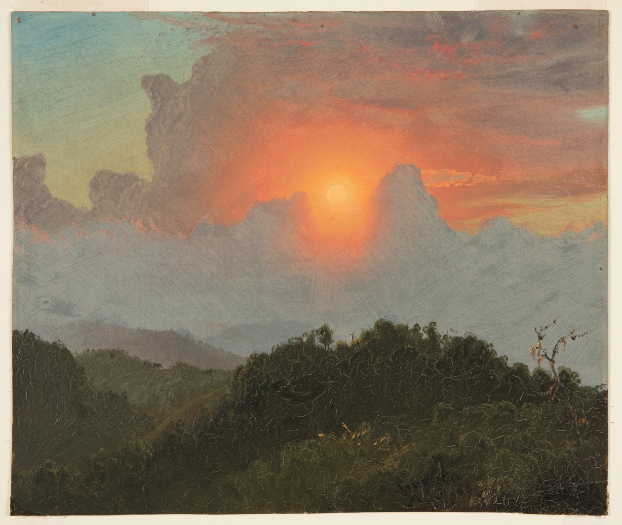 Felhők és naplemente, Jamaica alkotó: Frederic Edwin Church