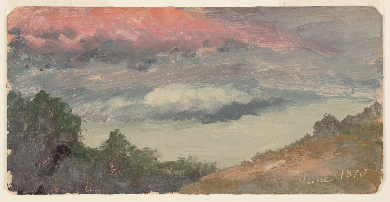 Felhők Church farmja felett, Hudson N.Y. alkotó: Frederic Edwin Church