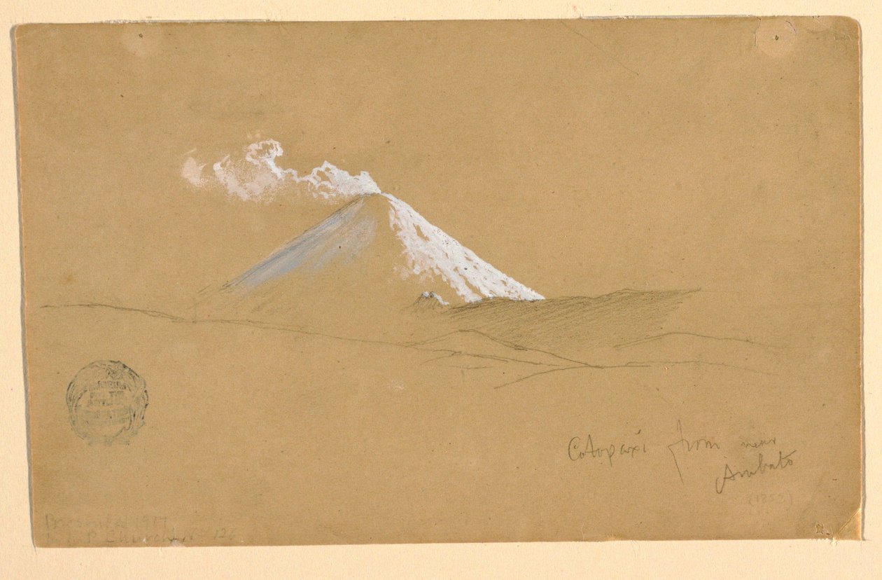 Cotopaxi Ambato közeléből, Ecuadorból alkotó: Frederic Edwin Church