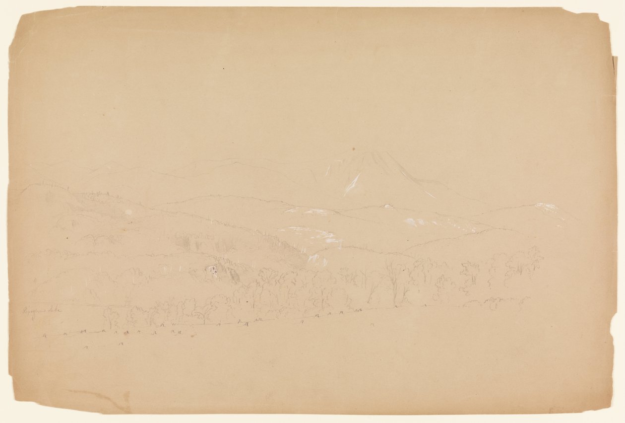 A Katahdin távoli látképe nyugatról nézve alkotó: Frederic Edwin Church
