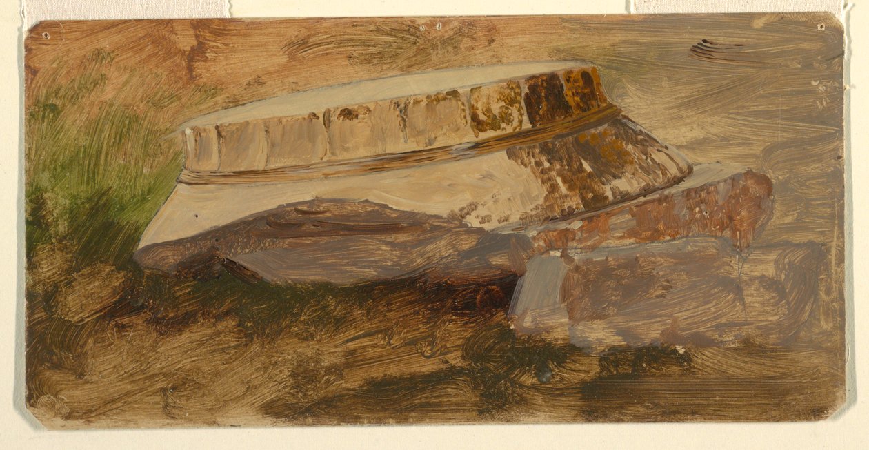 Rajz, Athén, a Parthenon bukott kapitóliuma, 1869 alkotó: Frederic Edwin Church