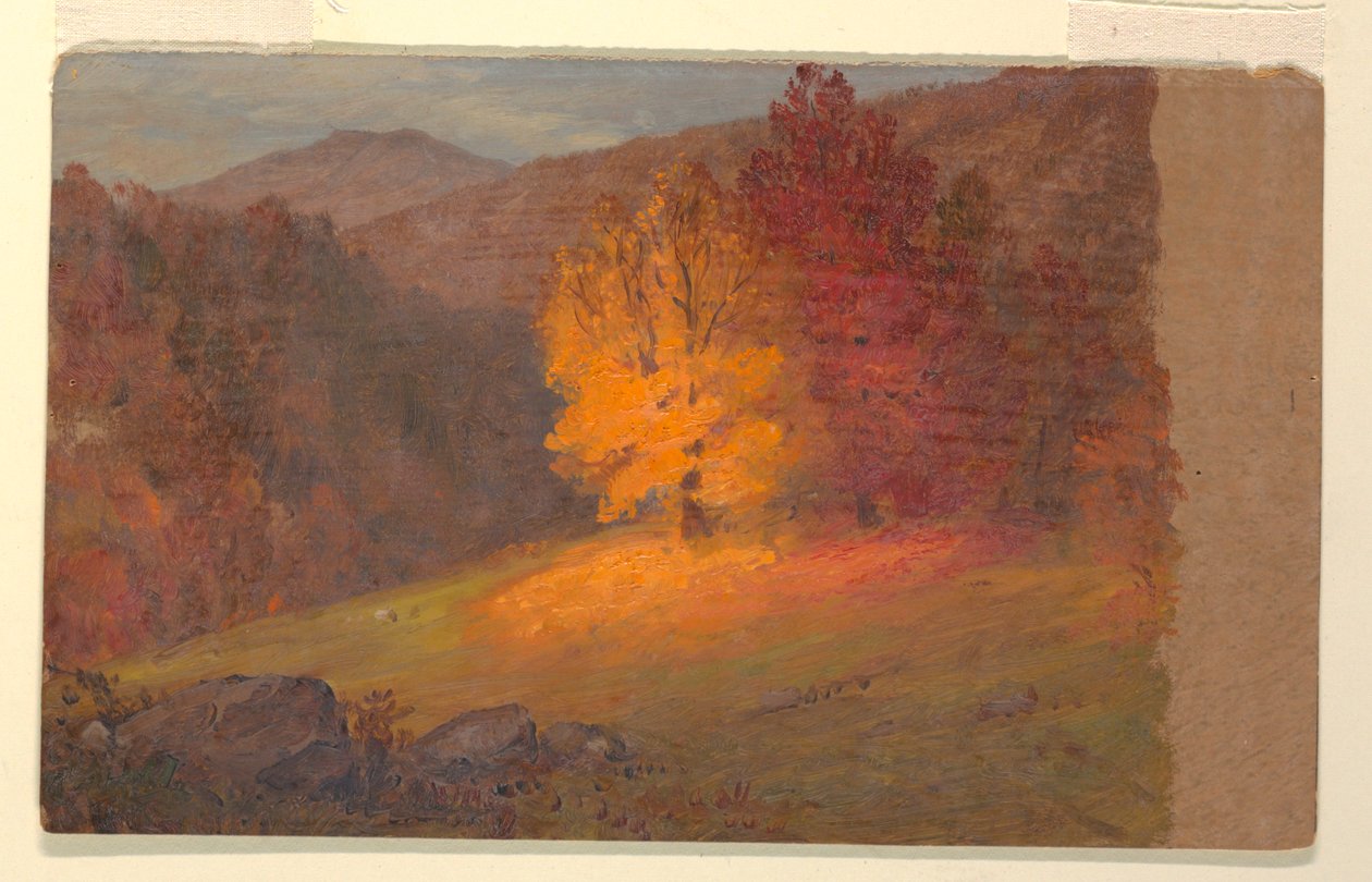 Rajz, Őszi táj, 1860-70 alkotó: Frederic Edwin Church