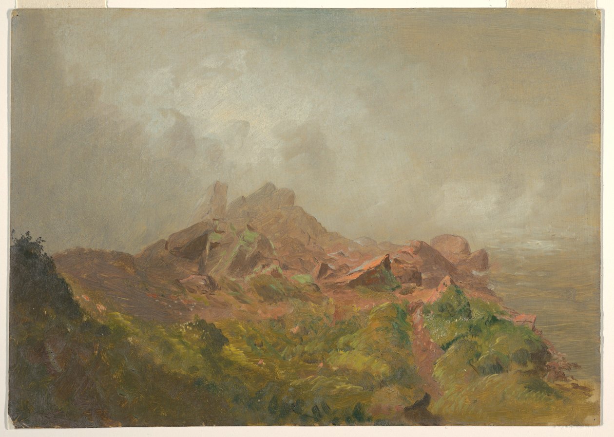 Rajz, Az amerikai vízesés alapja, Niagara, 1856-58 alkotó: Frederic Edwin Church