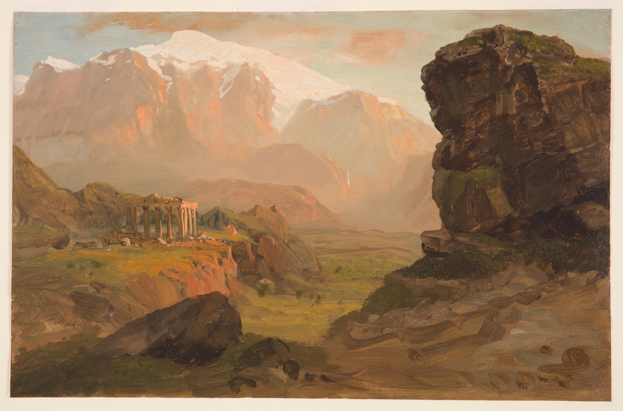 Rajz, Bashan Fantasy, 1869. április alkotó: Frederic Edwin Church