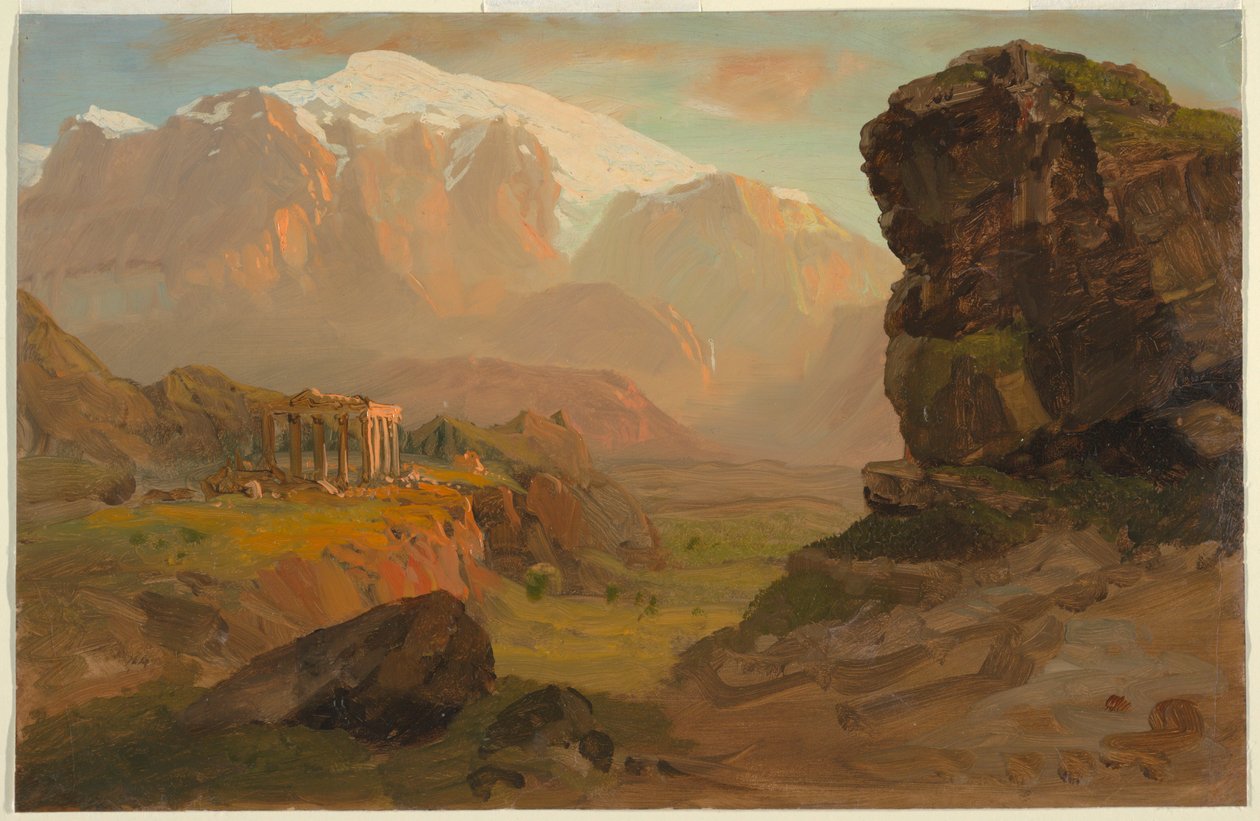 Rajz, Bashan Fantasy, 1869. április alkotó: Frederic Edwin Church