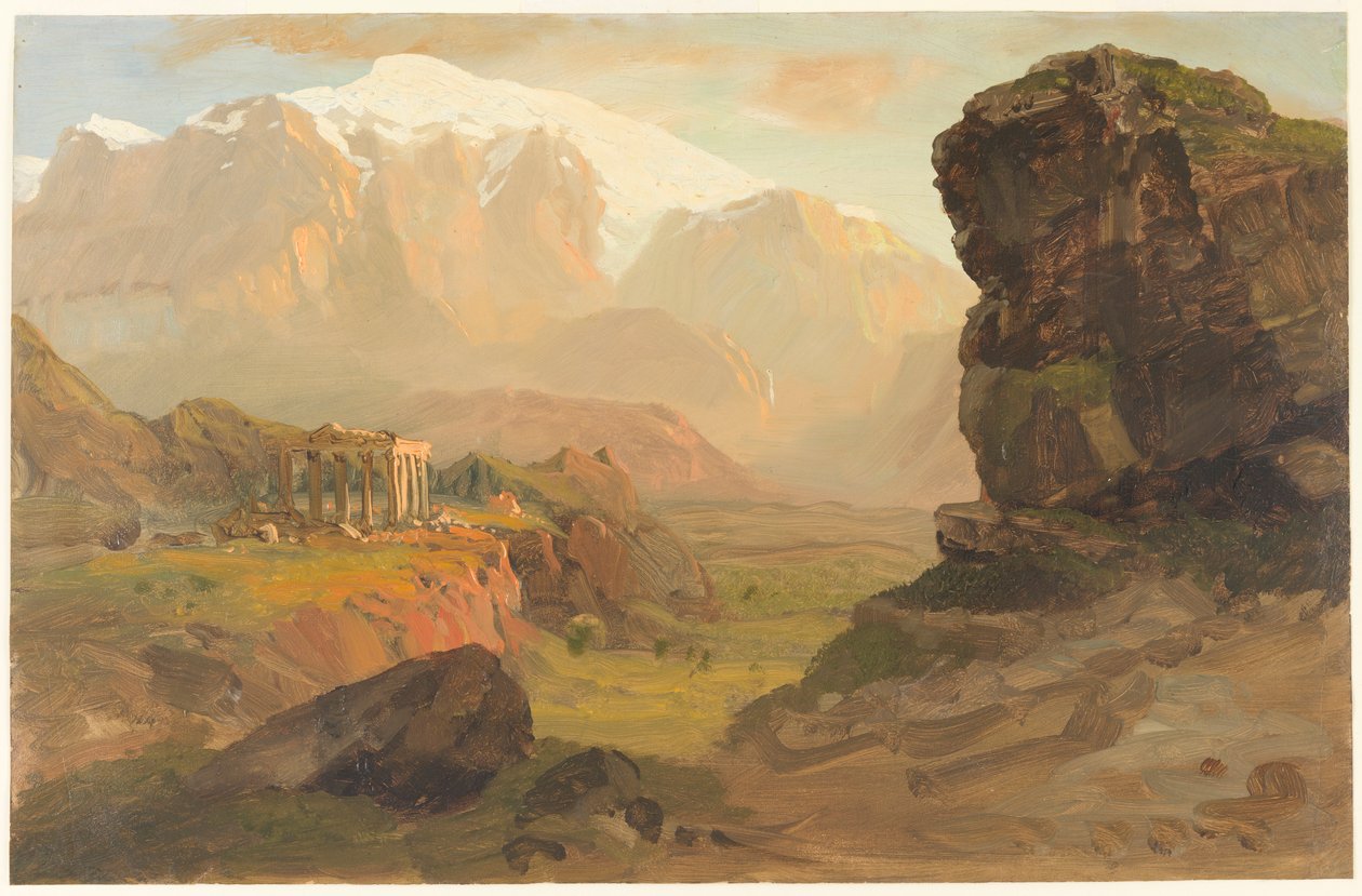 Rajz, Bashan Fantasy, 1869. április alkotó: Frederic Edwin Church