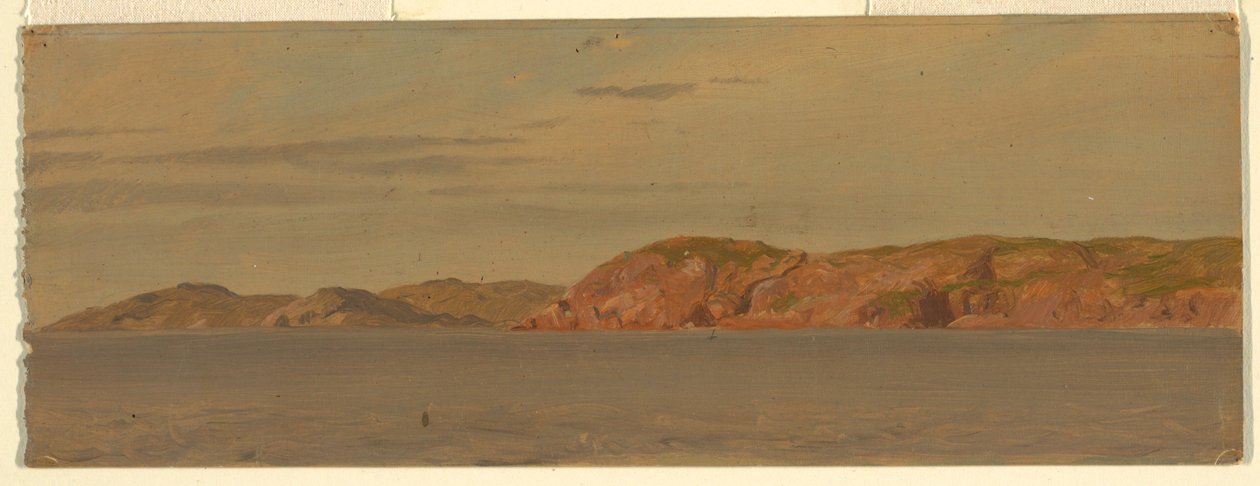 Rajz, Brimstone Head, Fago sziget, Új-Fundland, 1859 alkotó: Frederic Edwin Church