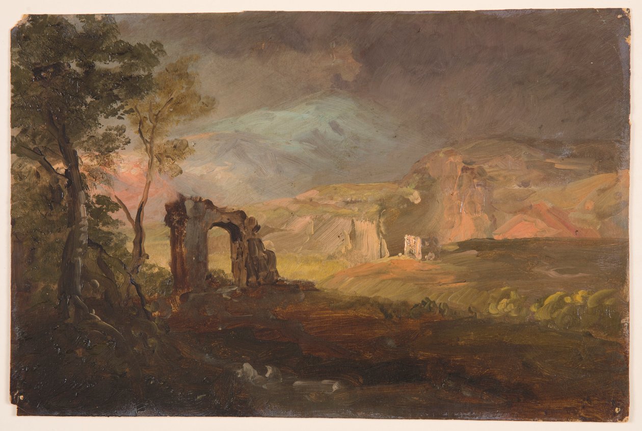 Rajz, Campagna fantázia, valószínűleg 1868-69 alkotó: Frederic Edwin Church