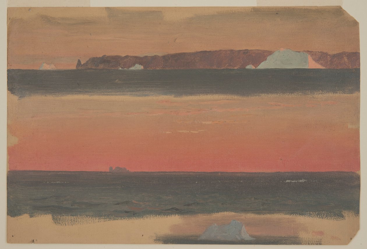 Rajz, Cape St. John, Új-Fundland, 1859. június 1. alkotó: Frederic Edwin Church