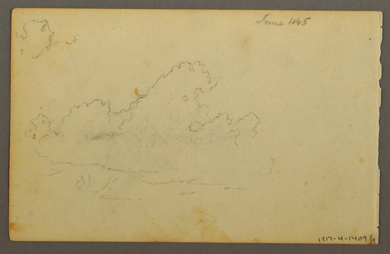 Rajz, Catskill Mountain House, 1844 alkotó: Frederic Edwin Church
