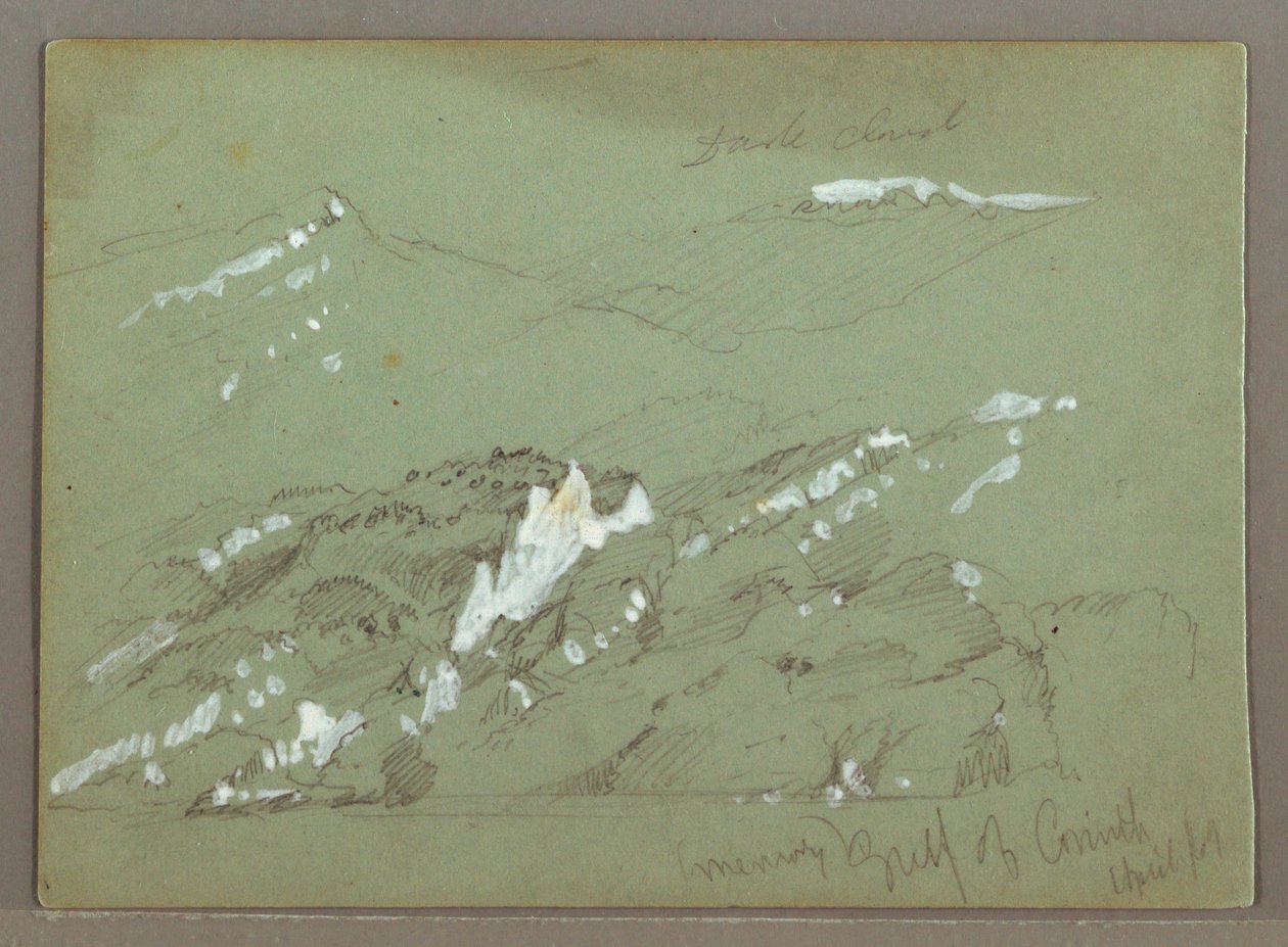 Rajz, Kefalónia, Görögország, 1869. április alkotó: Frederic Edwin Church