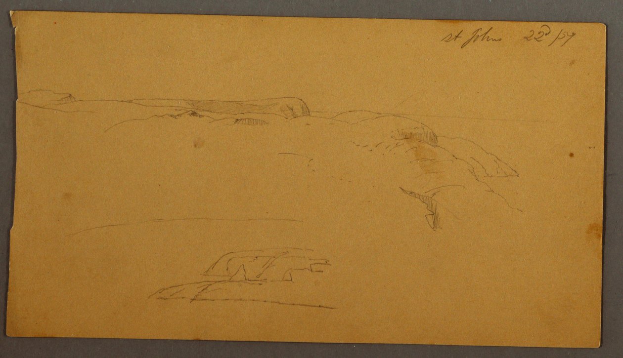 Rajz, Cliffs, 1859 alkotó: Frederic Edwin Church