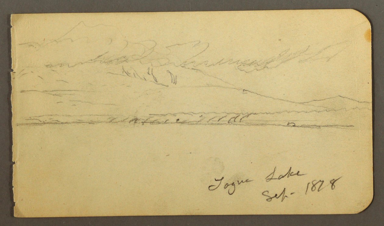 Rajz, Felhős Mt. Katahdin, 1878 alkotó: Frederic Edwin Church