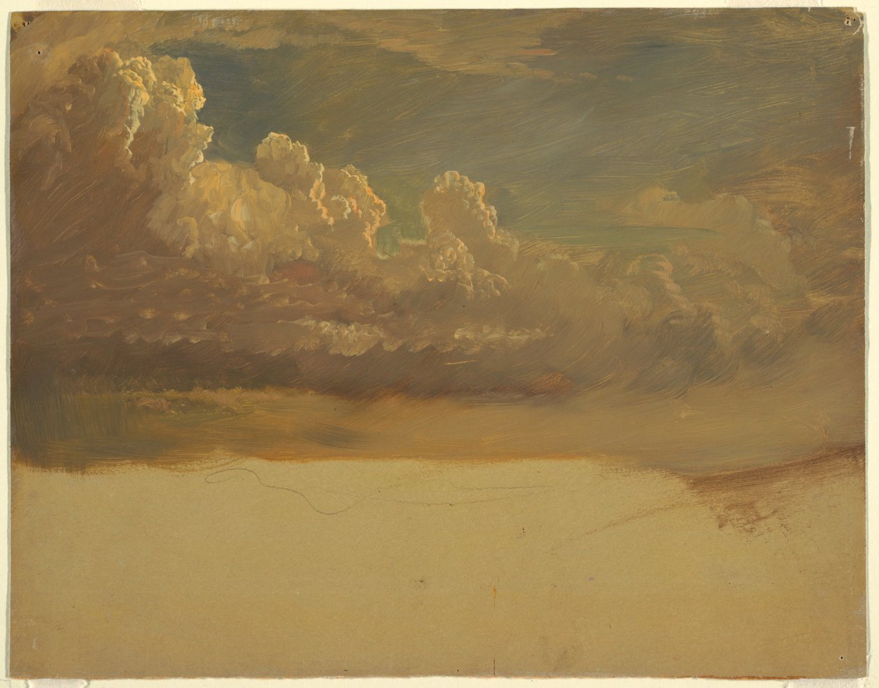 Rajz, Felhő tanulmány, 1871 március alkotó: Frederic Edwin Church