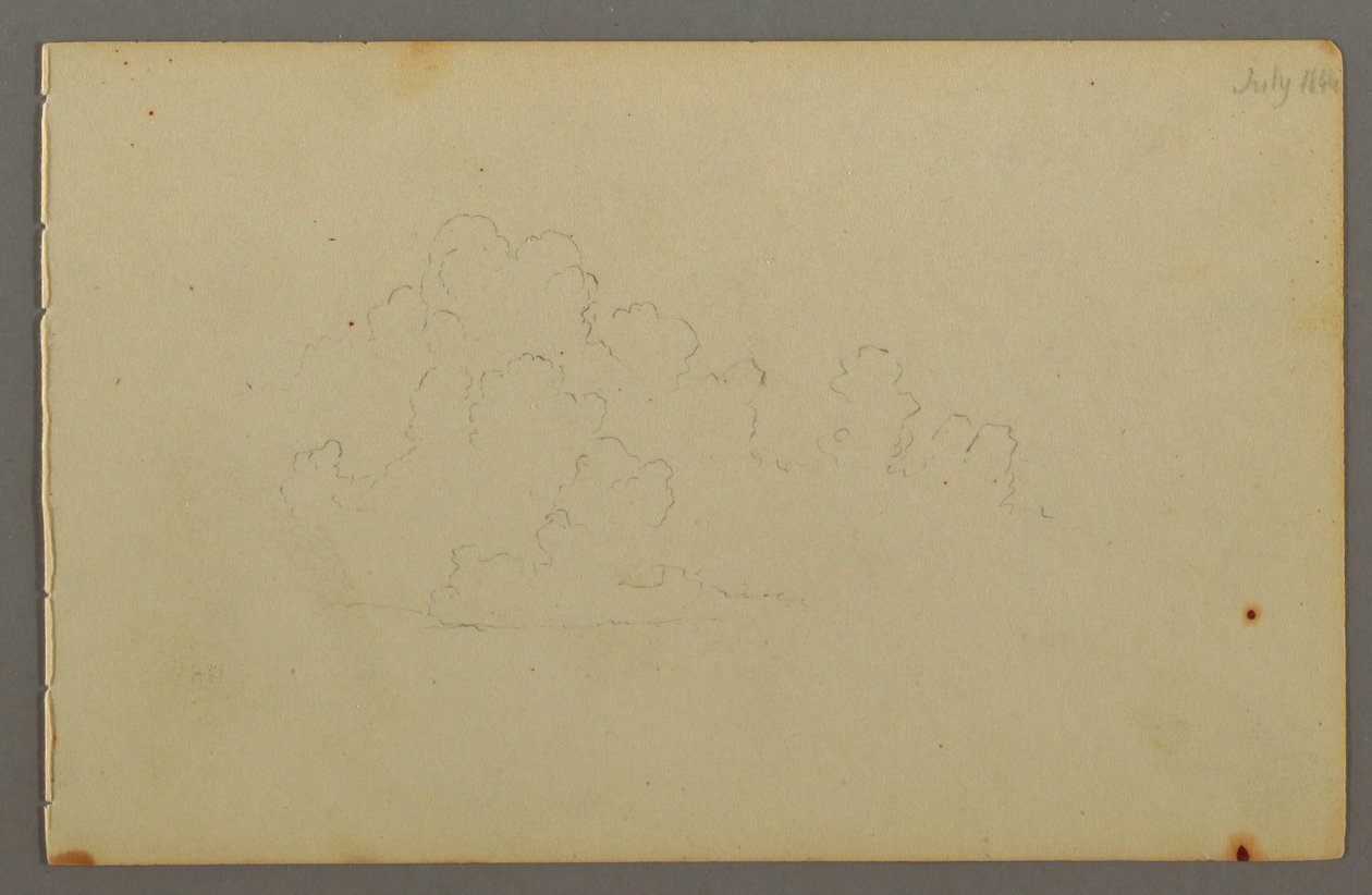 Rajz, Felhők, 1844 alkotó: Frederic Edwin Church